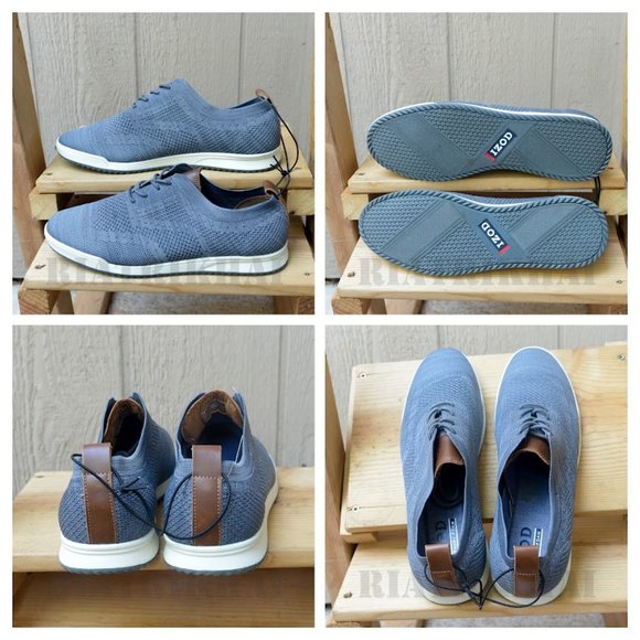GREY IZOD Men's Grey Breeze Oxford Casual Shoes, Wingtip Memory Foam Can…‎ - Picture 1 of 7